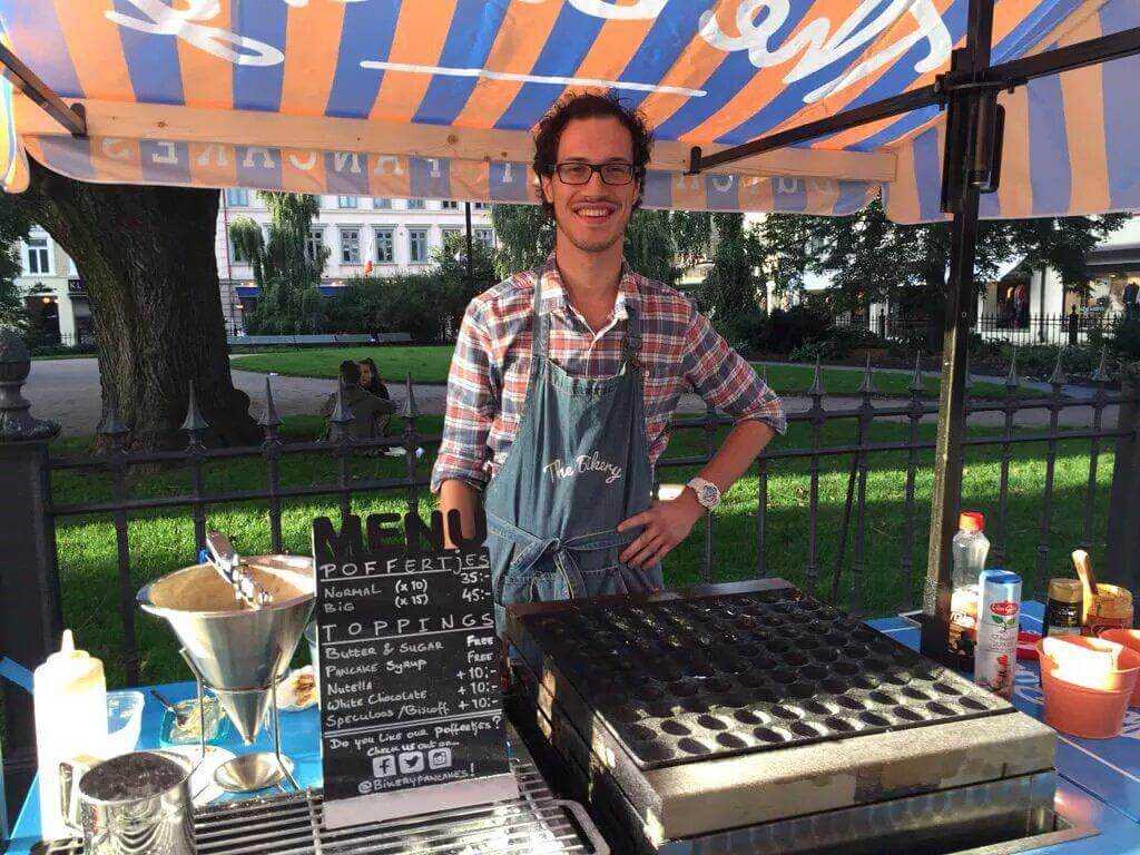 Marc Rodan Bikery dutch pancakes sweden gothenburg bikery poffertjes entrepreneur first business